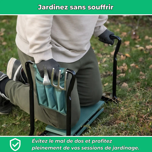 JardiComfort™ | Banc de Jardinage | Travaillez Sans Douleur et Profitez Sans Effort