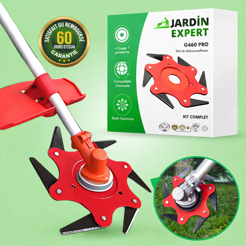 G60 PRO | Tête de débroussailleuse Universelle | Outil Polyvalent pour un Jardin Impeccable