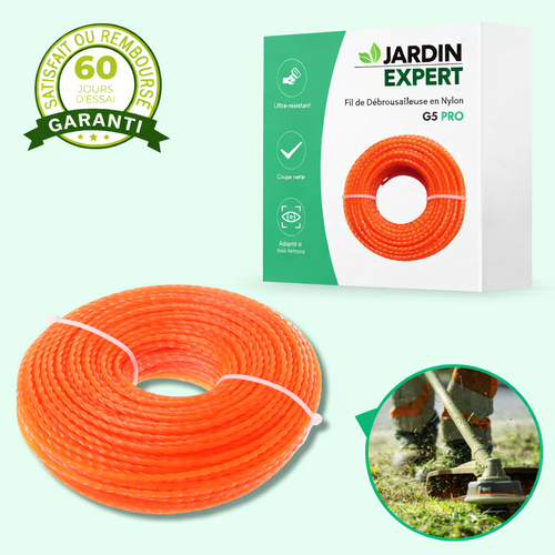 Fil de Débroussailleuse en Nylon Torsadé – Haute Durabilité pour Entretien de Jardin
